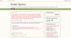 Desktop Screenshot of ceskezpravy.blogspot.com