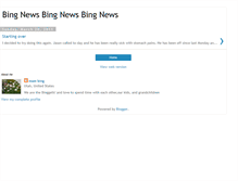Tablet Screenshot of bingnews.blogspot.com