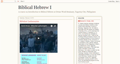 Desktop Screenshot of biblicalhebrew1.blogspot.com