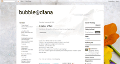 Desktop Screenshot of bubblediana.blogspot.com