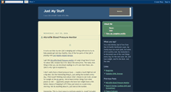 Desktop Screenshot of just-my-stuff.blogspot.com
