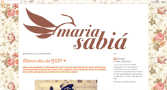 Desktop Screenshot of mariasabia.blogspot.com