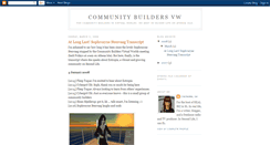 Desktop Screenshot of communitybuildersvw.blogspot.com