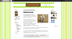 Desktop Screenshot of leaveyourmarkonlife.blogspot.com
