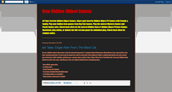 Desktop Screenshot of new-hidden-object-games.blogspot.com