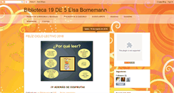 Desktop Screenshot of biblioteca19de5.blogspot.com