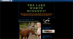 Desktop Screenshot of lakeworthwingnut.blogspot.com