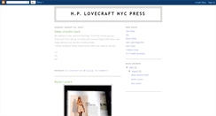 Desktop Screenshot of hplovecraftnycpress.blogspot.com