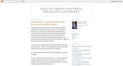 Desktop Screenshot of dallasdisabilityattorney.blogspot.com