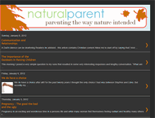 Tablet Screenshot of naturalintentions.blogspot.com