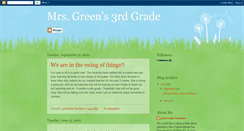 Desktop Screenshot of mrsgreens3rdgrade.blogspot.com