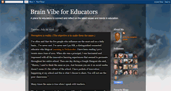 Desktop Screenshot of brainvibeforeducators.blogspot.com