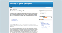 Desktop Screenshot of bestwaytospeedupcomputer.blogspot.com