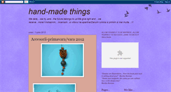 Desktop Screenshot of hand-madethings.blogspot.com