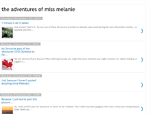 Tablet Screenshot of melanieadventures.blogspot.com