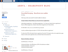 Tablet Screenshot of abdul-sharepoint.blogspot.com