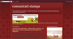 Desktop Screenshot of cominicatistampa.blogspot.com