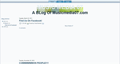 Desktop Screenshot of musicmedia07.blogspot.com