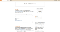 Desktop Screenshot of eatthebook.blogspot.com