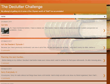 Tablet Screenshot of declutterchallenge.blogspot.com