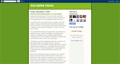 Desktop Screenshot of ecogreentraveller.blogspot.com