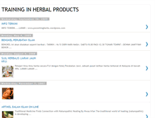 Tablet Screenshot of herbaltraining.blogspot.com