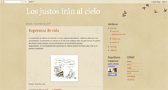 Desktop Screenshot of losjustosirnalcielo.blogspot.com