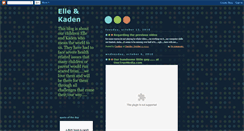 Desktop Screenshot of elleandkaden.blogspot.com