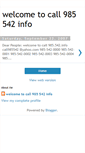 Mobile Screenshot of call985542.blogspot.com