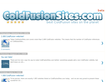 Tablet Screenshot of coldfusionsites.blogspot.com