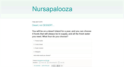 Desktop Screenshot of nursapalooza.blogspot.com