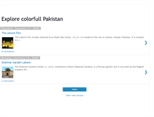 Tablet Screenshot of explorecolorfullpakistan.blogspot.com