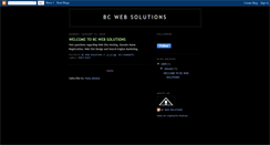 Desktop Screenshot of bcwebsolutions.blogspot.com