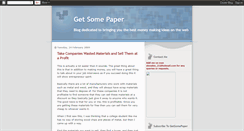 Desktop Screenshot of getsomepaper.blogspot.com