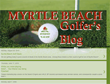 Tablet Screenshot of myrtlebeachgolfersblog.blogspot.com