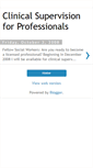 Mobile Screenshot of clinicalsupervisionforprofessionals.blogspot.com