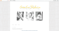 Desktop Screenshot of caroline-rebecca.blogspot.com