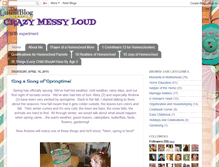 Tablet Screenshot of crazymessyloud.blogspot.com