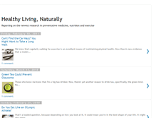 Tablet Screenshot of healthylivingreport.blogspot.com