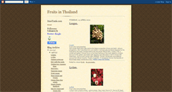 Desktop Screenshot of fruitsinthailand.blogspot.com
