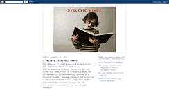 Desktop Screenshot of dyslexicminds.blogspot.com