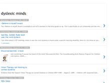 Tablet Screenshot of dyslexicminds.blogspot.com