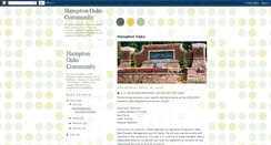 Desktop Screenshot of hamptonoaks.blogspot.com