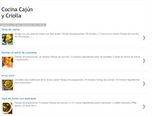 Tablet Screenshot of cocina-cajun.blogspot.com