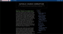 Desktop Screenshot of catholicchurchcorruption.blogspot.com