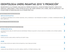 Tablet Screenshot of odontounergpasantias2010.blogspot.com