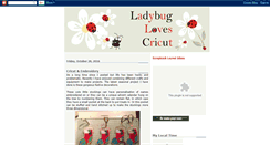 Desktop Screenshot of ladybugcricut.blogspot.com