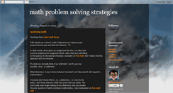 Desktop Screenshot of mathproblemsolvingstrategies.blogspot.com