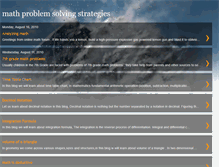 Tablet Screenshot of mathproblemsolvingstrategies.blogspot.com