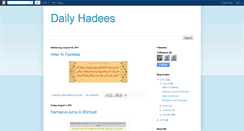 Desktop Screenshot of ahadithforaday.blogspot.com